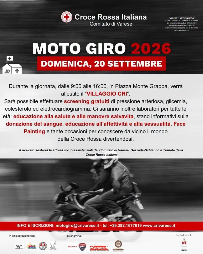 812782718_1117680580765932_4134869300151402503_n-819x1024 MotoGiro Croce Rossa Italiana 2026 e Villaggio Croce Rossa Italiana
