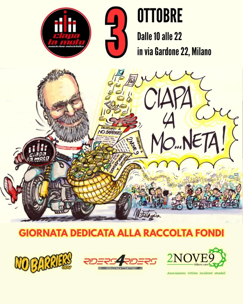 CIAPA LA MONETA: A MILANO UNA GIORNATA DI MOTO, FESTA E SOLIDARIETÀ
