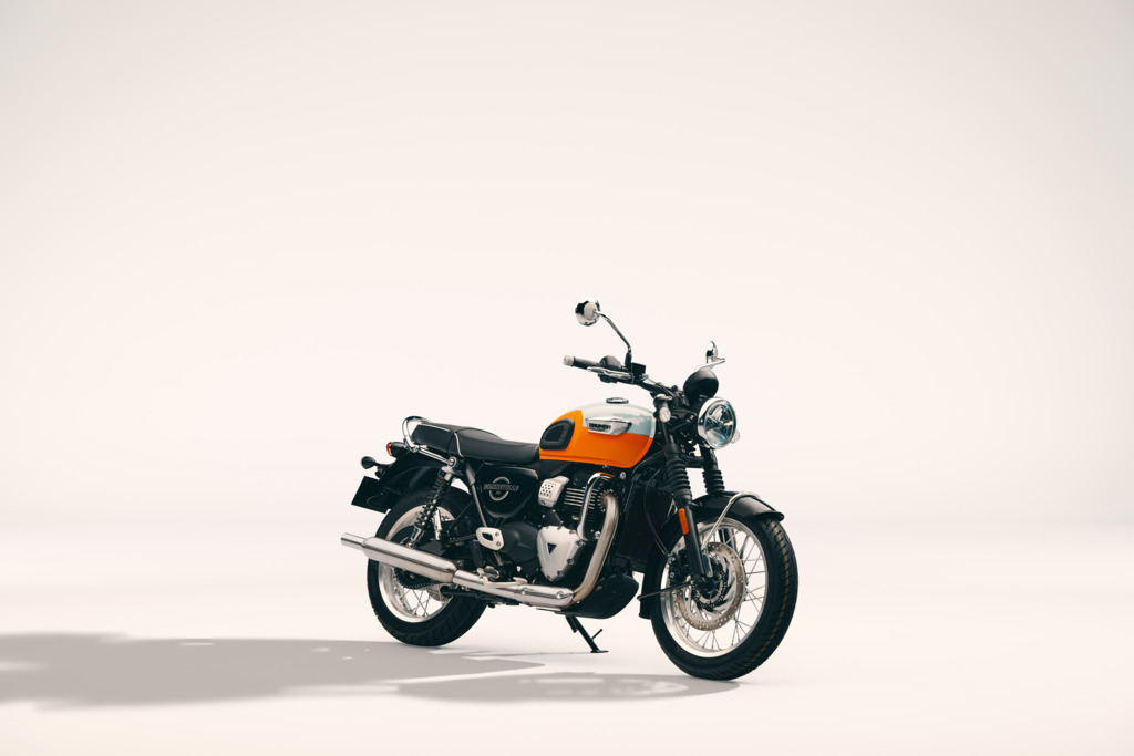 t40-my27-bal-hero-rhs-front-3-4 Triumph Bonneville T40 e T40 Black: la Bonneville arriva a 400 cc con 32 CV e tecnologia da categoria superiore